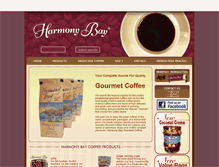 Tablet Screenshot of harmonybaycoffee.com